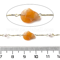 Chaînes de perles artisanales en pépites d'agate naturelle du Botswana&nbsp;CHC-F020-04G-01