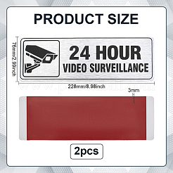 Schild mit der Aufschrift „Videoüberwachung&nbsp;AJEW-WH0696-622A