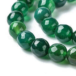 Натуральный зеленый бисер пряди оникс Агат G-G580-8mm-23