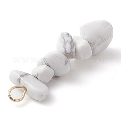 Подвески из бисера градиентного цвета со смешанными драгоценными камнями PALLOY-JF02795