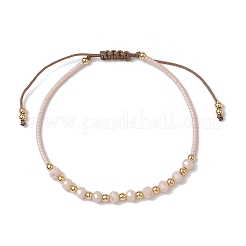 Стеклянные плетеные браслеты из бисера BJEW-JB11419-03