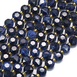 Природный содалит бисер нитей G-C116-A19-02