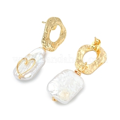 Boucles d'oreilles pendantes en laiton&nbsp;EJEW-JE07096