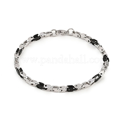 Браслеты-цепочки из нержавеющей стали 201 звено для мужчин и женщин&nbsp;BJEW-B143-03PB