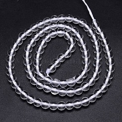 Круглые бусины из натурального кварца класса А G-H1648-4mm-01N-A