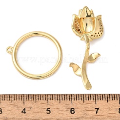 Латунные застежки-молнии из прозрачного кубического циркония KK-N254-85G