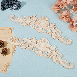 Резьба по дереву накладная аппликация поделки WOOD-WH0043-02