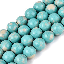 Chapelets de perles en turquoise synthétique&nbsp;G-N364-08C-01