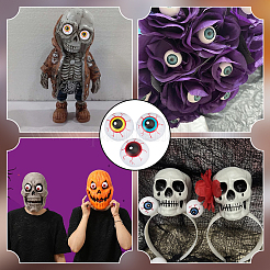 30 шт. 3-цветный смоляной глаз с налитым кровью аксессуаром для изготовления кукольных глаз DIY-PH0029-67