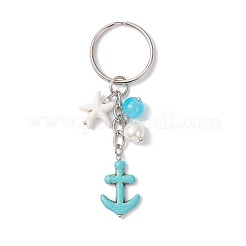 Брелки с синтетической бирюзой&nbsp;KEYC-JKC01396