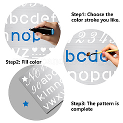 Трафареты для штампов из нержавеющей стали DIY-WH0378-015