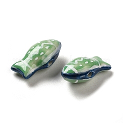 Ручной печатный шарики фарфора&nbsp;PORC-E015-17F