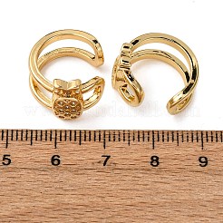 Серьги-манжеты из циркония EJEW-D328-06G-01