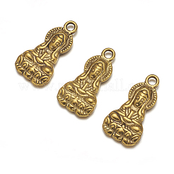 Pendente in lega stile tibetano&nbsp;PALLOY-K1363-AG-RS