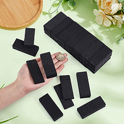 20個のEVAフォーム両面テープ耐衝撃保護ストリップ  長方形  ブラック  76x30x15mm&nbsp;DIY-WH0504-978A