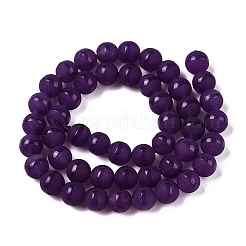 Нити бусин из натурального белого нефрита с эффектом матирования&nbsp;G-T138-8mm-209F