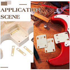 3шт деревянные прокладки для шеи гитары AJEW-FG0007-90