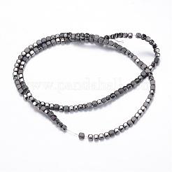 Galvanisieren unmagnetische synthetischen Hämatit Perlenstränge&nbsp;G-Q467-11D