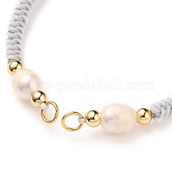 Плетеный браслет из нейлонового шнура&nbsp;AJEW-JB00764