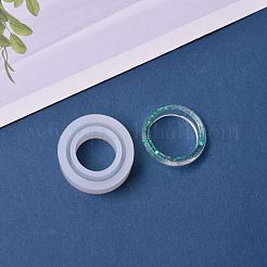 Transparente DIY Ring Silikonformen&nbsp;X-DIY-WH0128-09A