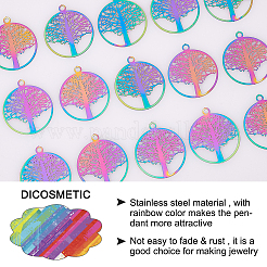 60 шт. ионное покрытие (ip) 201 филигранные подвески из нержавеющей стали&nbsp;STAS-DC0012-61