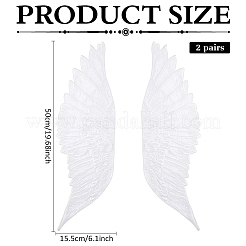 Aufnäher aus Polyester zum Aufbügeln/Nähen&nbsp;PATC-WH0012-65A