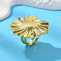 Кольца-манжеты из листовой латуни для женщин&nbsp;RJEW-C123-05G