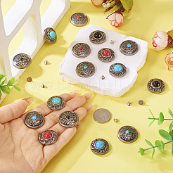 16 шт. 8-х стилевых декоративных заклепок из сплава BUTT-TA0001-17