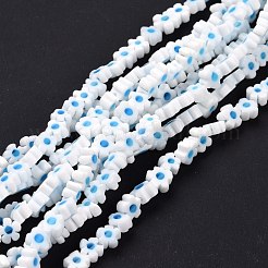 Millefiori a mano fili di perline di vetro&nbsp;LAMP-J035-6mm-43