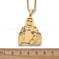 201 кулон с религиозной тематикой из нержавеющей стали NJEW-Z058-05G