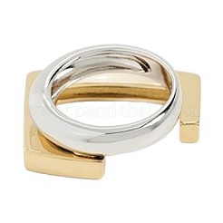 Zweifarbige Fingerringe aus Edelstahl 304&nbsp;WG5CD0D-01