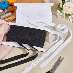 9.6~10 Yards 2 Farben Polyester-Verschlüsse Knopfbänder für DIY Näharbeiten&nbsp;FIND-GA0003-97B