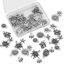 Подсолнечника подвески сплава тибетский стиль&nbsp;TIBEP-CJ0001-09-RS