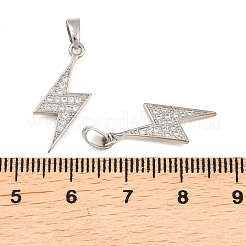 Молния латунь микропаве из кубического циркония подвески&nbsp;KK-K109-26P