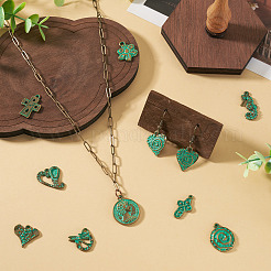 52 pièces 13 styles pendentifs en alliage de style tibétain&nbsp;FIND-TA0010-81
