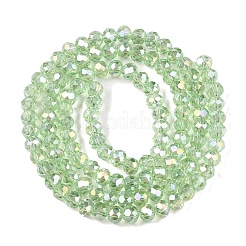 Chapelets de perles en verre électroplaqué&nbsp;EGLA-A044-T4mm-B09