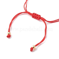 Регулируемые нейлоновые нити плетеные браслеты из бисера BJEW-JB06437