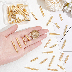 48 шт. 4 стиля 304 нержавеющая сталь скользящая застежка на конце трубки STAS-UN0058-14