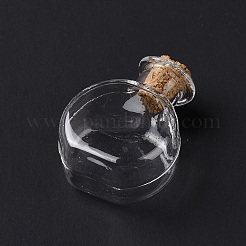 Плоские круглые миниатюрные стеклянные бутылки&nbsp;GLAA-H019-05A