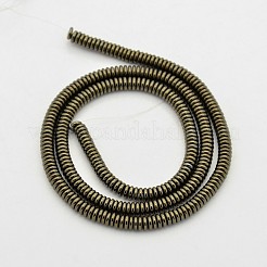 Плоские круглые / дисковые магнитные нитки из синтетического гематита G-D617-10