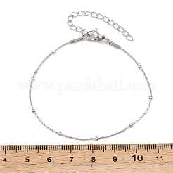 201 браслет-цепочка из нержавеющей стали для женщин&nbsp;LS-BJEW-G767-01D-P