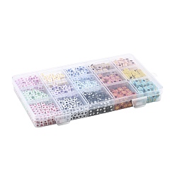 1440pcs 15 Farben undurchsichtige Acrylperlen&nbsp;OACR-FS0002-80