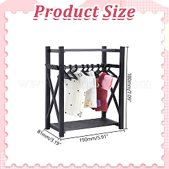 Mini-Kleiderschrank aus Kunststoff mit Kleiderbügel&nbsp;DOLL-WH0007-14B