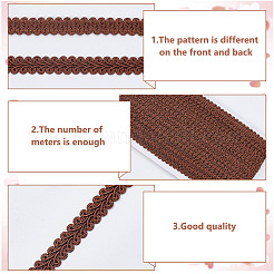 Отделочная лента из полиэстерового кружева «сороконожки» OCOR-WH0100-80A-07