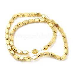 Стеклянные бусины с гальваническим покрытием  EGLA-F166-02A-G