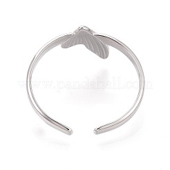 Регулируемые открытые манжеты из нержавеющей стали 304 для женщин&nbsp;RJEW-N052-27P