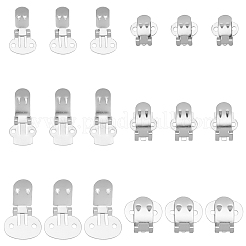 60 шт. 3 стильных железных больших плоских пустых зажима IFIN-PH0001-77
