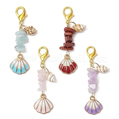 Подвеска в форме ракушки из сплава эмали&nbsp;HJEW-JM03247