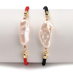 Регулируемые нейлоновые браслеты-слайдеры с витым шнуром BJEW-JB05322