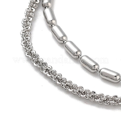 Латунные многопрядные ожерелья для женщин NJEW-Q344-03P